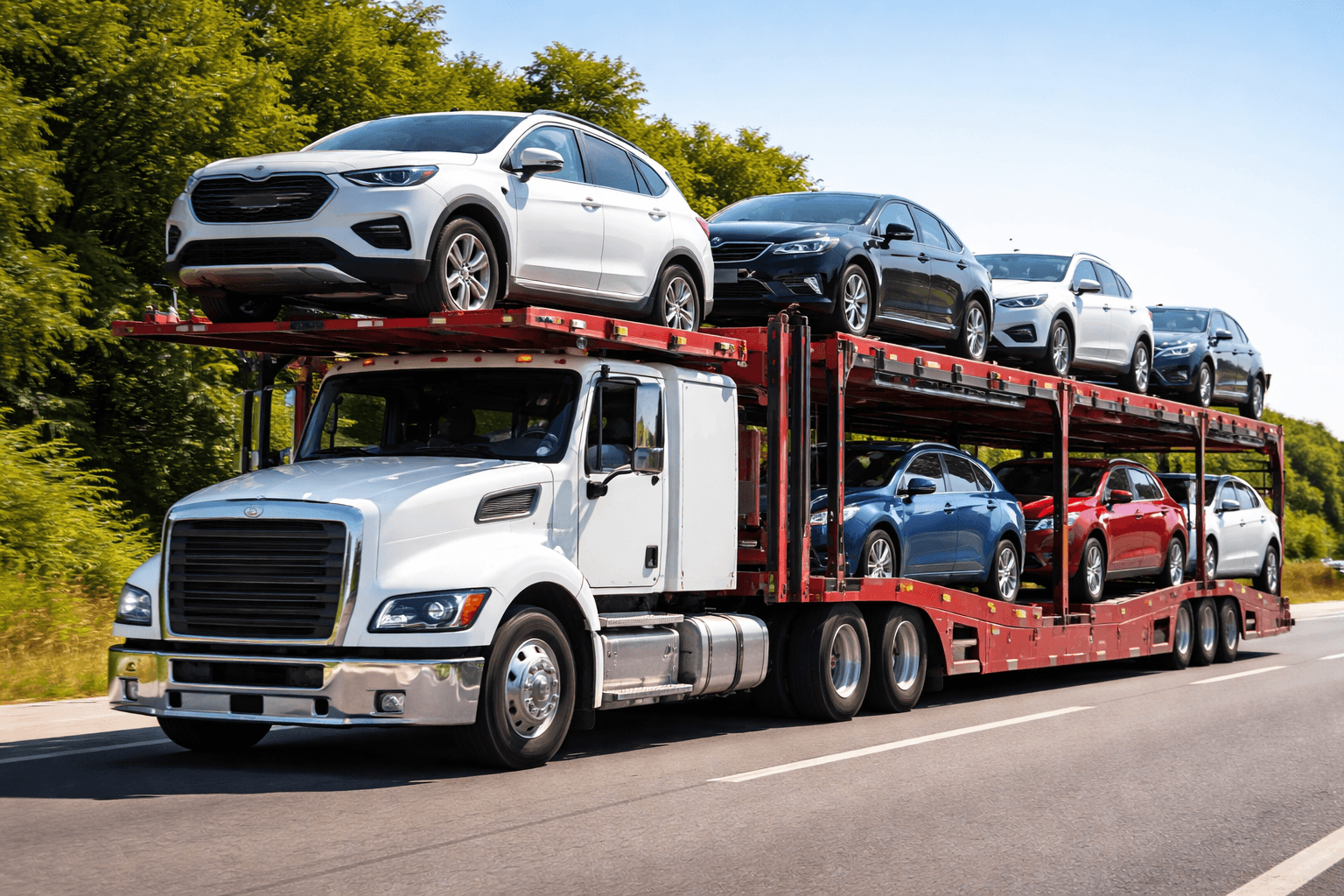 Open car shipping via RoRo vessel from UK port