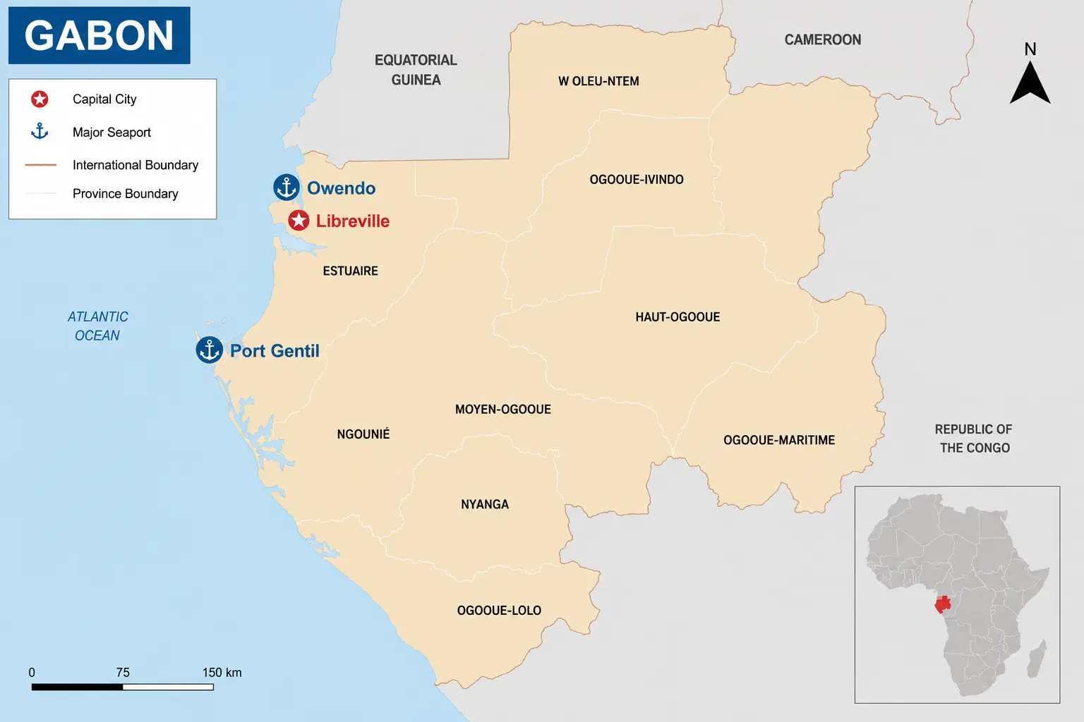 Gabon ports for car shipping – Owendo Libreville Port Gentil