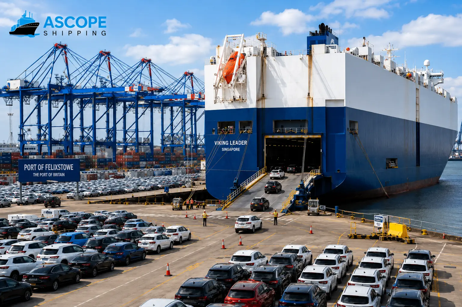 Vehicle Shipping from Felixstowe Port