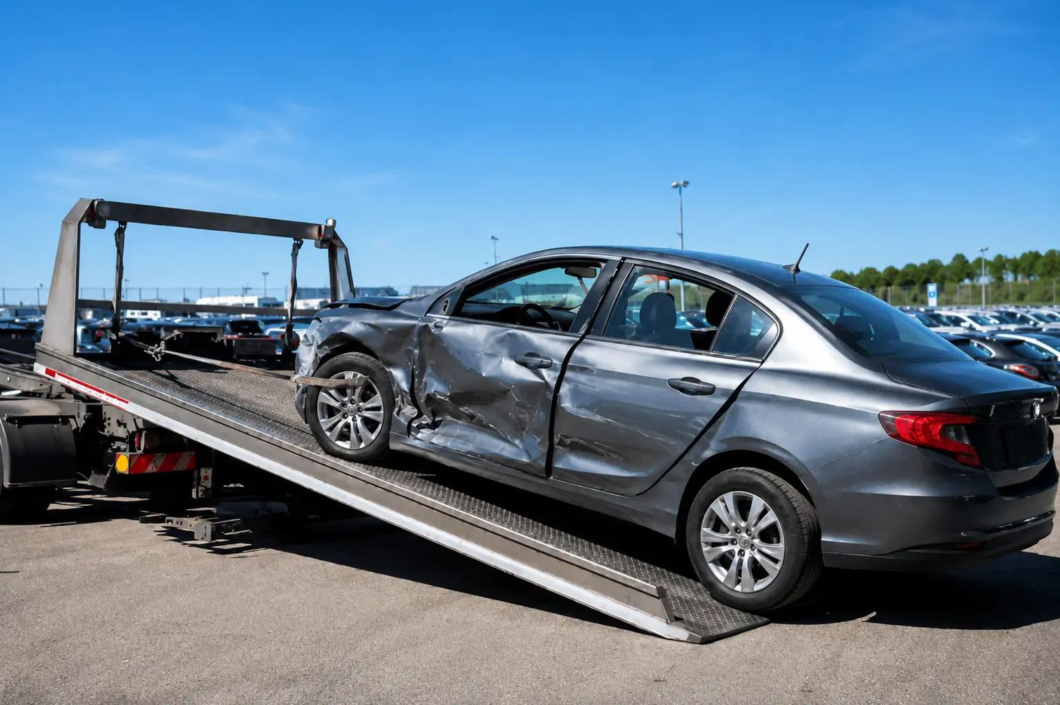 salvage auction car collection UK, passenger side